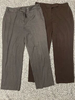 Goodclothes Women’s Dress Pants in Grey & Brown